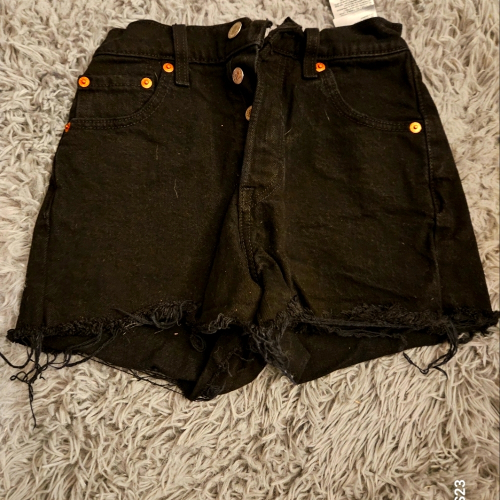 Levi Black Jean Cutoff Short